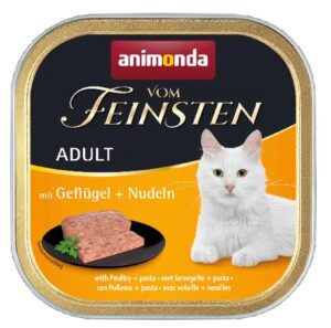 Animonda vom Feinsten Cat Adult z Drobiem i Makaronem tacka 100g karma dla kota