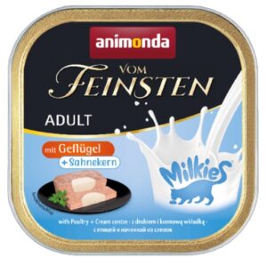 Animonda vom Feinsten Milkies Cat Drób + Sos kremowy tacka 100g karma dla kota