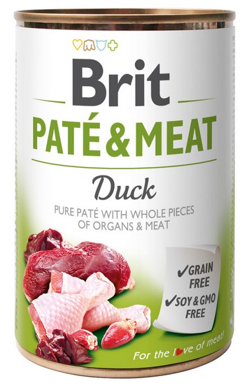 Brit Pate & Meat Dog Duck puszka 400g karma dla psa