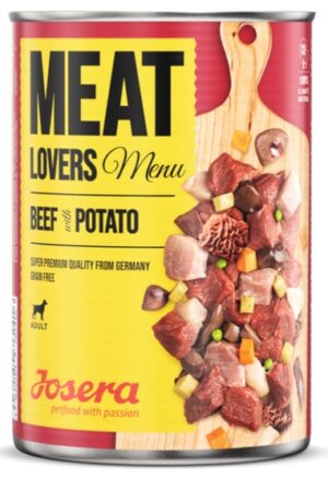 Josera Meat Lovers Menu Wołowina z ziemniakami puszka 400g karma dla psa
