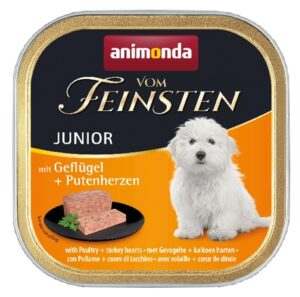 Animonda vom Feinsten Dog Junior Drób i Serca Indyka 150g karma dla psa