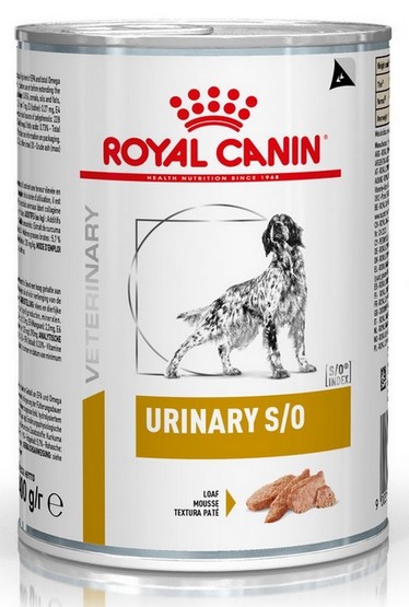 Royal Canin Veterinary Diet Canine Urinary S/O puszka 410g karma dla psa
