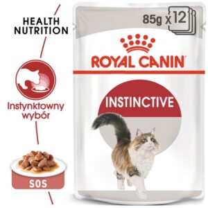 Royal Canin Instinctive w sosie karma mokra dla kotów dorosłych, wybrednych saszetka 85g karma dla kota