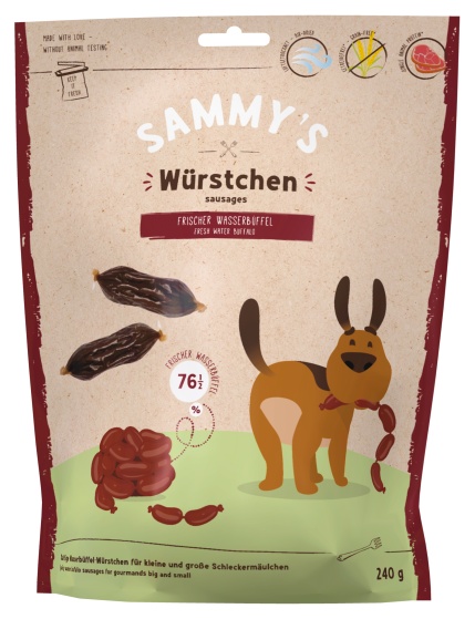 Sammy's Sausages Kiełbaski z bawoła wodnego 240g karma dla psa