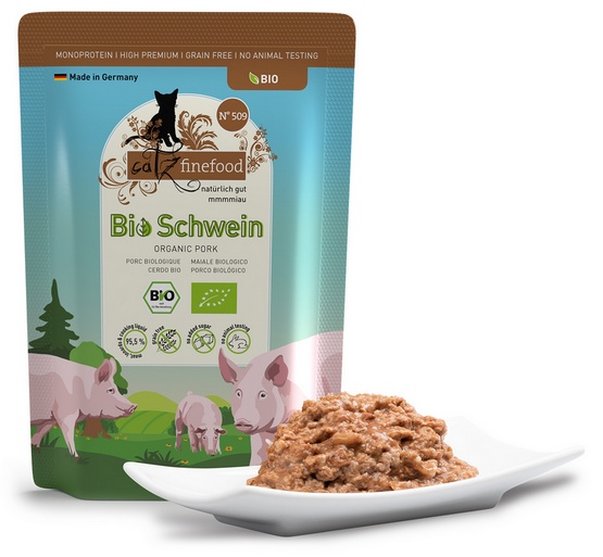 Catz Finefood Bio N.509 Wieprzowina saszetka 85g karma dla kota - obrazek 3