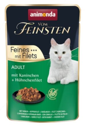 Animonda vom Feinsten Cat Adult Krolik + filet z kurczaka saszetka 85g karma dla kota