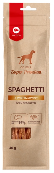 Maced Spaghetti z wieprzowiny 40g karma dla psa