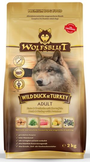 Wolfsblut Dog Wild Duck & Turkey kaczka, indyk i bataty 2kg karma dla psa