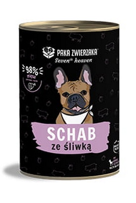 Paka Zwierzaka Seventh Heaven Pork & Plum puszka 400g karma dla psa