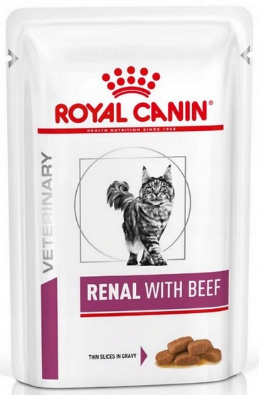 Royal Canin Veterinary Diet Feline Renal Wołowina saszetka 85g karma dla kota