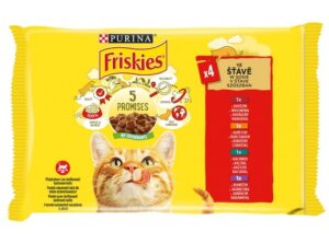 Friskies Mix mięsny w sosie saszetki 4x85g karma dla kota