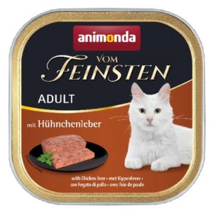 Animonda vom Feinsten Cat Adult z Wątróbką Kurczaka tacka 100g karma dla kota