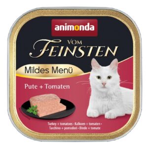 Animonda vom Feinsten Mildes Menu z Indykiem i Pomidorem tacka 100g karma dla kota