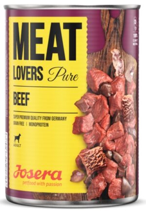 Josera Meat Lovers Pure Wołowina puszka 400g karma dla psa
