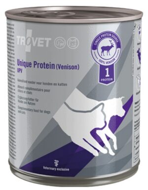Trovet Unique Protein UPV Dziczyzna dla psa i kota puszka 800g karma dla psa
