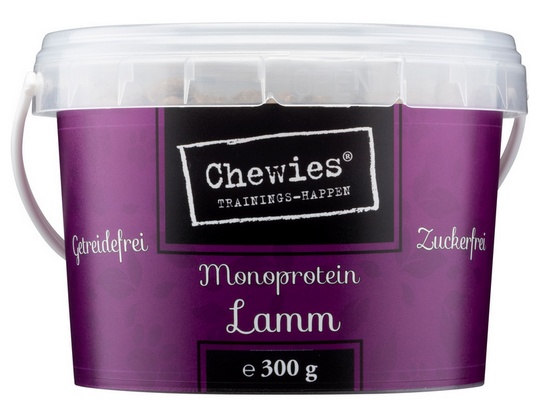 Chewies Trainings-Happen Jagnięcina monobiałkowe, bezzbożowe wiaderko 300g karma dla psa - obrazek 4