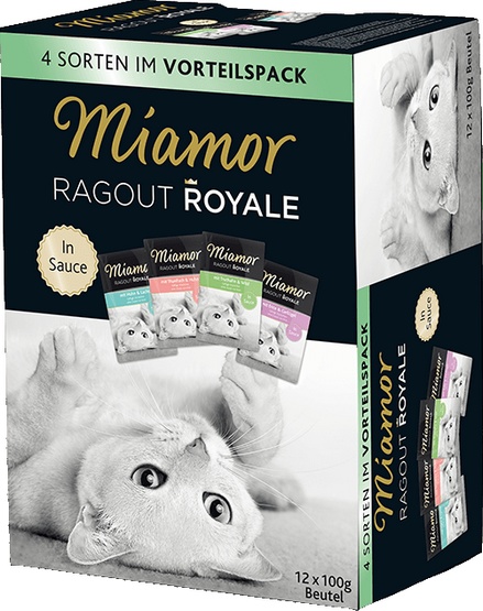 Miamor Ragout Royale Mix Sos - 4 smaki saszetki 12x100g karma dla kota - obrazek 2