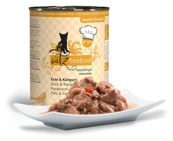 Catz Finefood Ragout N.607 Kaczka i Kangur puszka 380g karma dla kota - obrazek 2