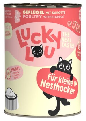 Lucky Lou Lifestage Kitten Drób puszka 400g karma dla kota