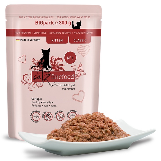 Catz Finefood Classic Kitten N.03 Drób saszetka 300g karma dla kota - obrazek 2