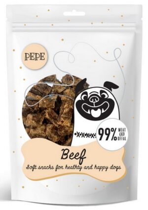 Paka Zwierzaka PEPE Mini Chunkies Beef (wołowina) 70g karma dla psa