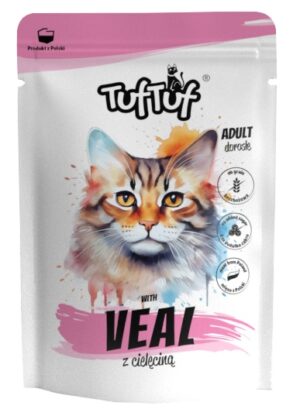TUF TUF Mielonka z cielęciną dla kota saszetka 300g karma dla kota