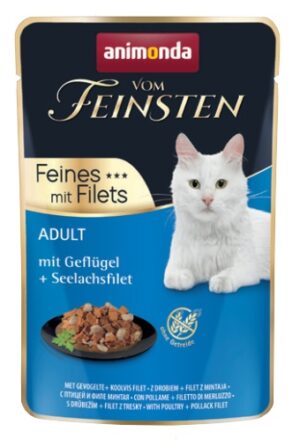 Animonda vom Feinsten Cat Adult Drób + filet z mintaja saszetka 85g karma dla kota