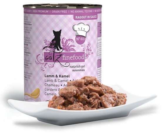 Catz Finefood Ragout N.611 Jagnięcina i Wielbłąd puszka 380g karma dla kota - obrazek 2