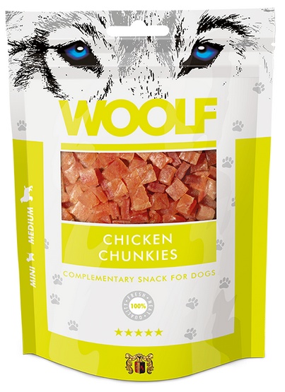 Woolf Soft Chicken Chunkies 100g karma dla psa - obrazek 2