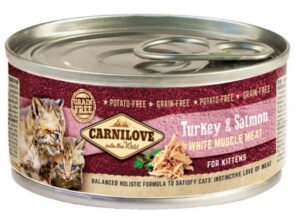 Carnilove Cat Salmon & Turkey for Kittens - łosoś i indyk puszka 100g karma dla kota