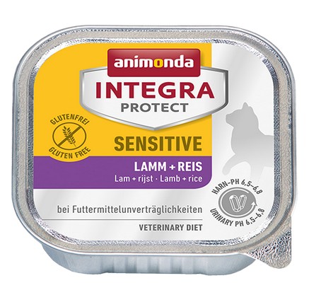 Animonda Integra Protect Sensitive dla kota - z jagnięciną i ryżem tacka 100g karma dla kota