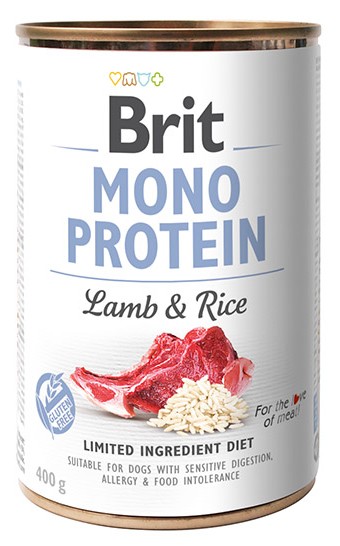 Brit Mono Protein Lamb & Rice puszka 400g karma dla psa