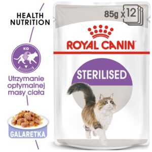Royal Canin Sterilised w galaretce karma mokra dla kotów dorosłych, sterylizowanych saszetka 85g karma dla kota
