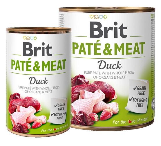 Brit Pate & Meat Dog Duck puszka 800g karma dla psa