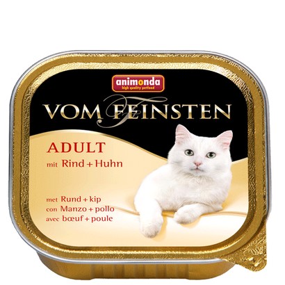 Animonda vom Feinsten Cat Adult Wołowina z Kurczakiem tacka 100g karma dla kota - obrazek 2