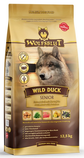 Wolfsblut Dog Wild Duck Senior kaczka i bataty 2kg karma dla psa