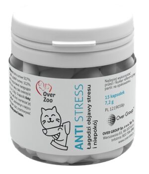 Over Zoo Anti Stress dla psa i kota kapsułki 15szt. karma dla psa