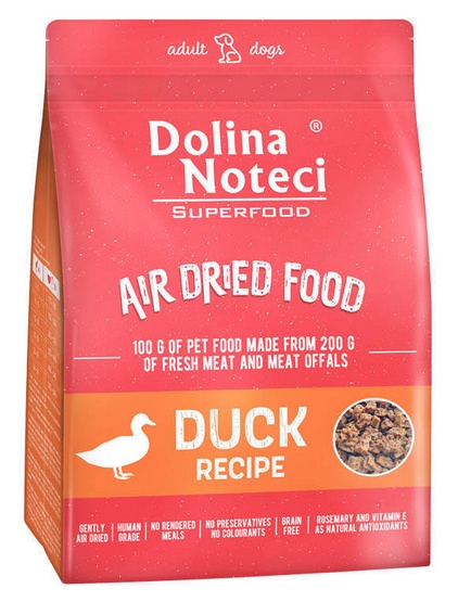 Dolina Noteci Superfood Air Dried Pies Danie z kaczki 1kg karma dla psa