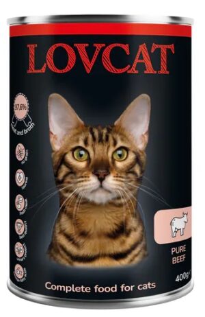 Lovcat Pure Beef puszka 400g karma dla kota