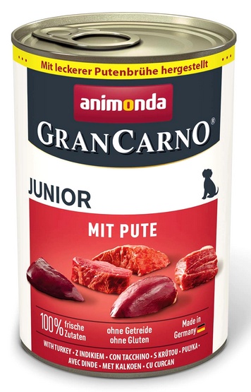 Animonda GranCarno Original Junior Pute Indyk 400g karma dla psa