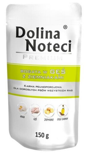 Dolina Noteci Premium Pies Gęś i ziemniaki saszetka 150g karma dla psa