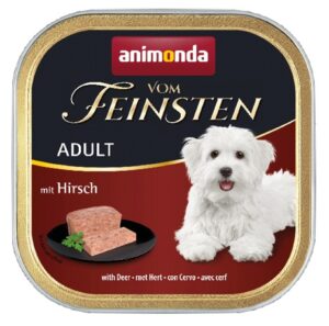 Animonda vom Feinsten Dog Adult Jeleń tacka 150g karma dla psa