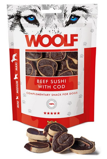Woolf Beef Sushi With Cod 100g karma dla psa