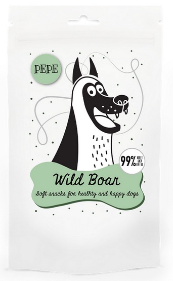 Paka Zwierzaka PEPE Mini Chunkies Wild Boar (dzik) 70g karma dla psa - obrazek 2