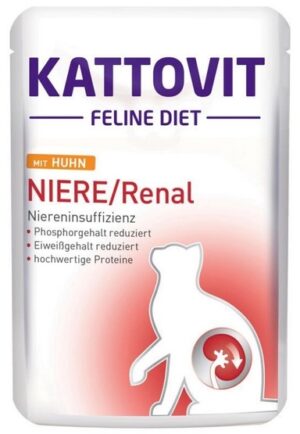 Kattovit Feline Diet Niere/Renal kurczak saszetka 85g karma dla kota