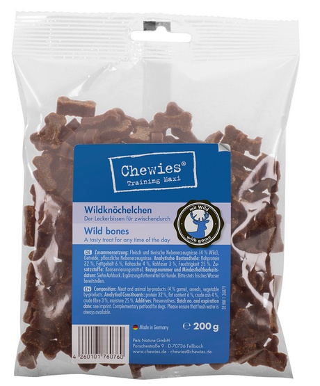 Chewies Goodies (Training) Kosteczki Maxi Dziczyzna 200g karma dla psa - obrazek 4