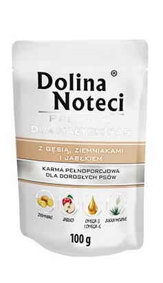 Dolina Noteci Premium Pies Gęś, ziemniaki i jabłko saszetka 100g karma dla psa