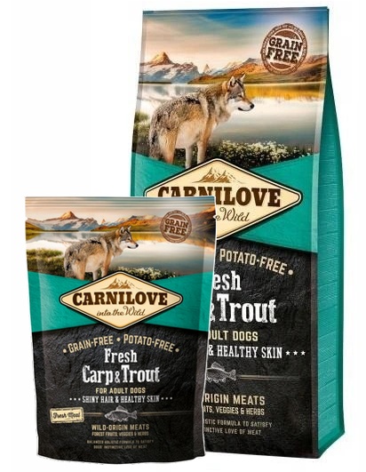 Carnilove Dog Fresh Carp & Trout Adult - karp i pstrąg 1,5kg karma dla psa