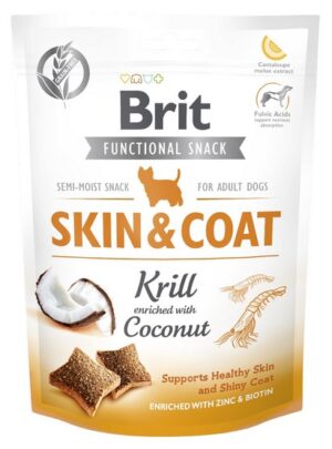 Brit Functional Snack Skin&Coat Krill 150g karma dla psa