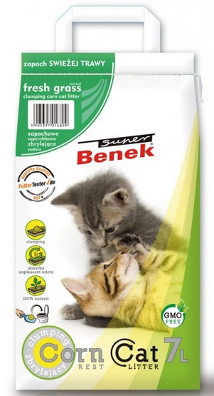 Super Benek Corn Cat Trawa 7L - obrazek 2